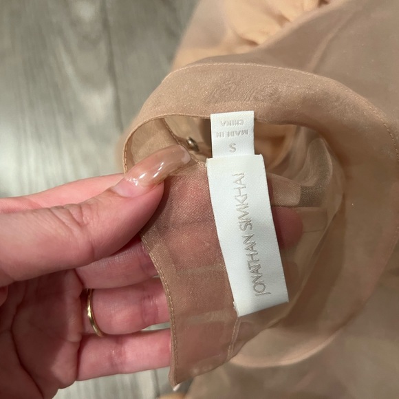 Jonathan Simkhai Beige Top (size small - no undershirt!) - Picture 4 of 7